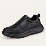 Mens Adjustable Hook and Loop Strap Casual Shoes with Heel Loop