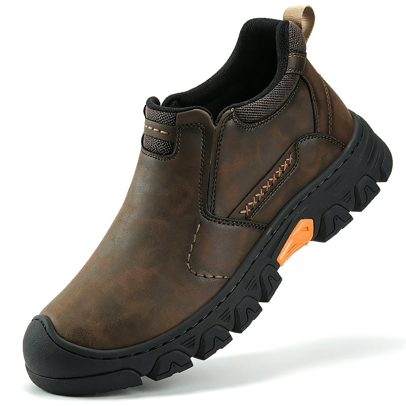 Men's Slip-On Ankle Casual Shoes Textured Rubber Outsole