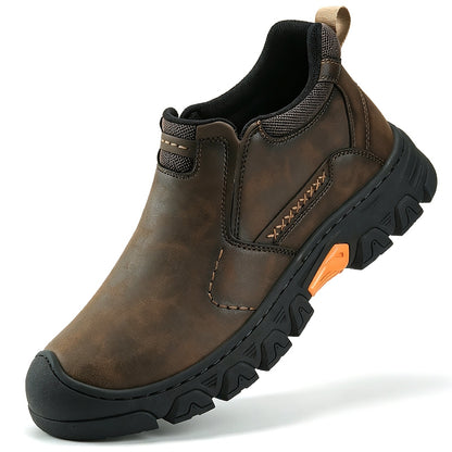 Men's Slip-On Ankle Casual Shoes Textured Rubber Outsole