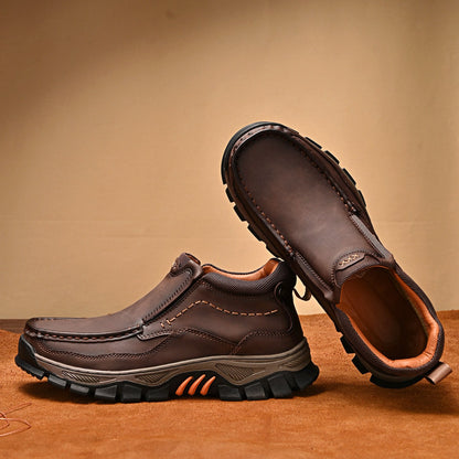 Men's Slip-On Casual Ankle Boots Rubber Outsole