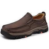 Men's Wide Fit Slip-On Casual Shoes Memory Foam Insole