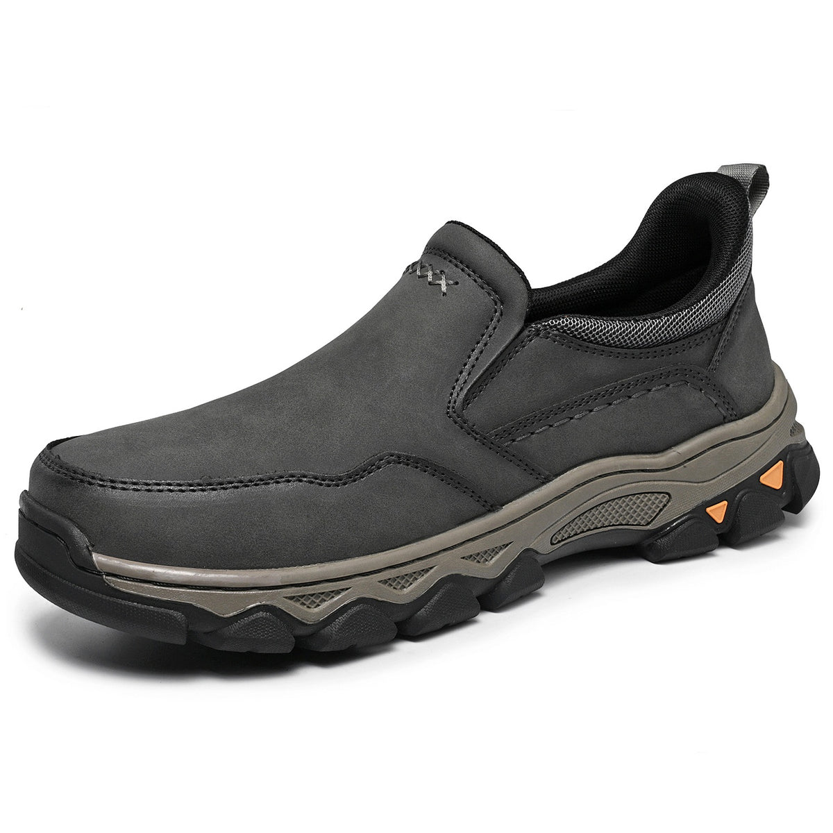 Men's Wide Fit Slip-On Ankle Boots Rubber Outsole