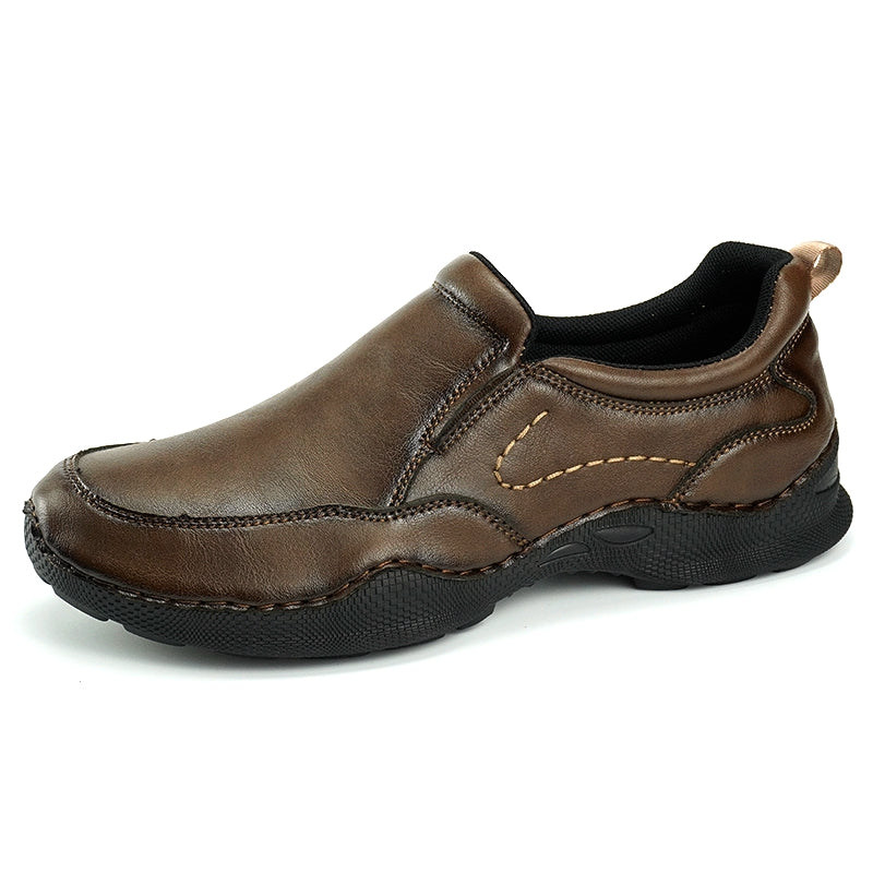 Men's Wide Toe Box Slip-On Casual Shoes Rubber Outsole