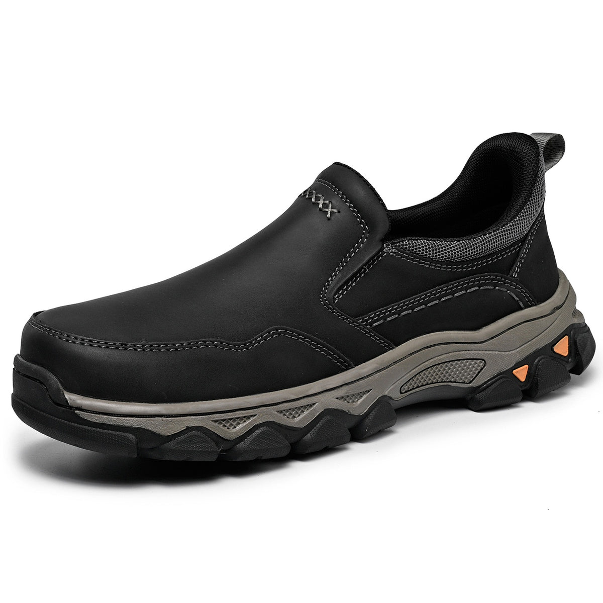 Men's Wide Fit Slip-On Ankle Boots Rubber Outsole