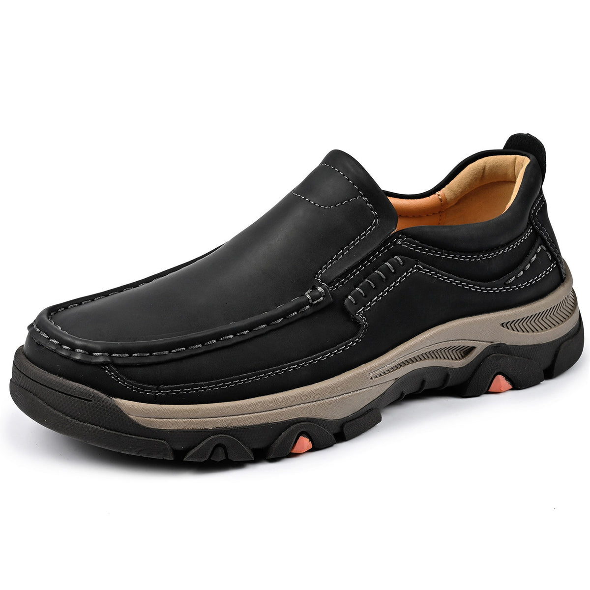 Men's Wide Fit Slip-On Casual Shoes Memory Foam Insole