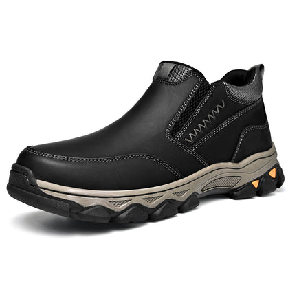 Men's Wide Fit Slip-On Ankle Casual Shoes Memory Foam