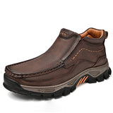 Men's Slip-On Casual Ankle Boots Rubber Outsole