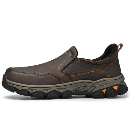Men's Wide Fit Slip-On Ankle Boots Rubber Outsole