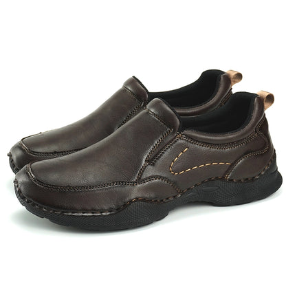 Men's Wide Toe Box Slip-On Casual Shoes Rubber Outsole