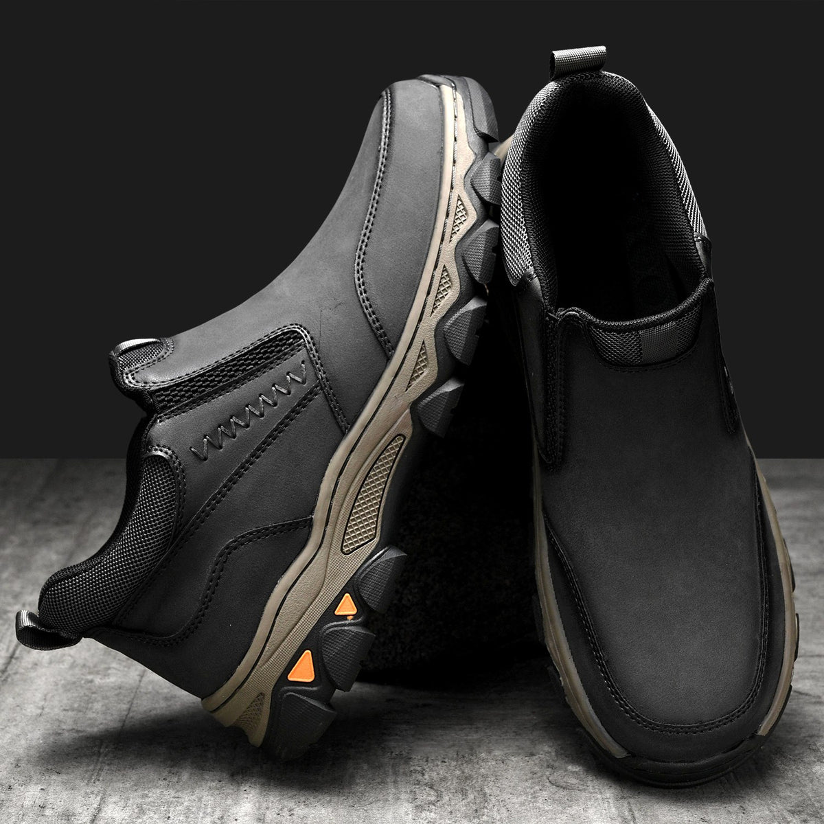 Men's Wide Fit Slip-On Ankle Casual Shoes Memory Foam