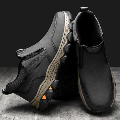 Men's Wide Fit Slip-On Ankle Casual Shoes Memory Foam