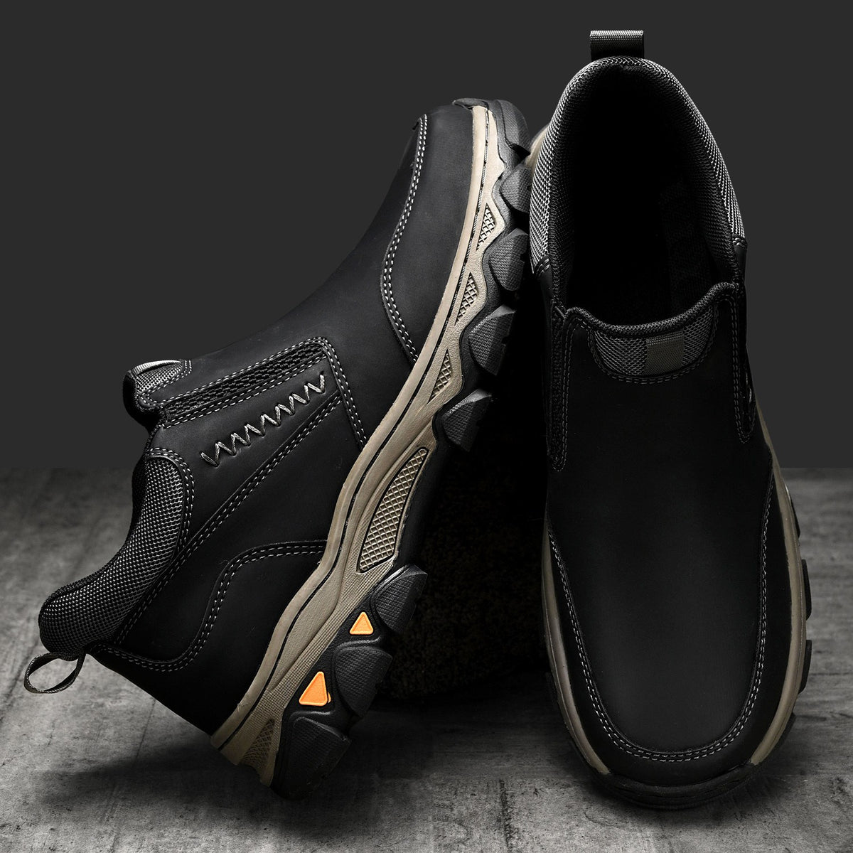 Men's Wide Fit Slip-On Ankle Casual Shoes Memory Foam