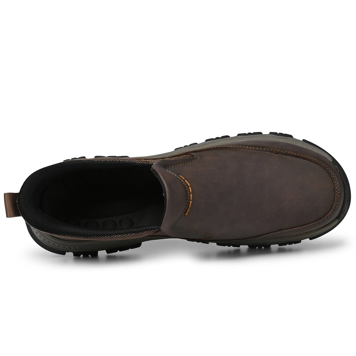 Men's Wide Plain Toe Slip-On Casual Shoes Rubber Outsole