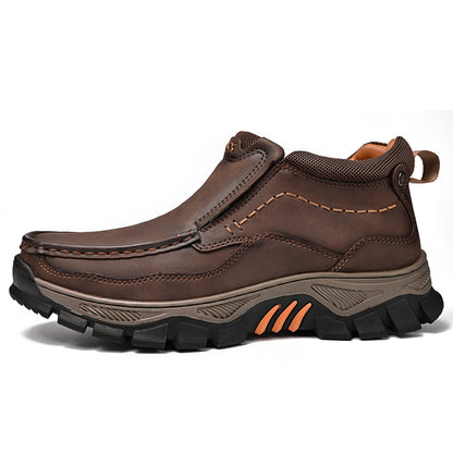 Men's Slip-On Casual Ankle Boots Rubber Outsole