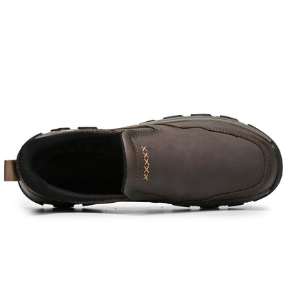 Men's Wide Fit Slip-On Ankle Boots Rubber Outsole
