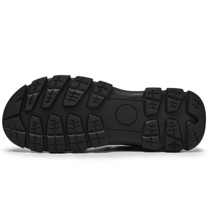 Men's Wide Fit Slip-On Ankle Boots Rubber Outsole