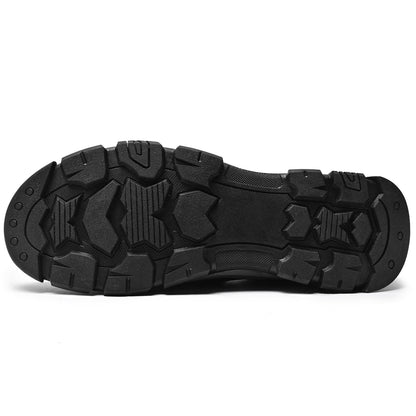 Men's Wide Fit Moc Toe Slip-On Shoes Memory Foam Insole