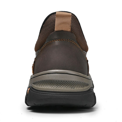 Men's Wide Fit Slip-On Ankle Boots Rubber Outsole