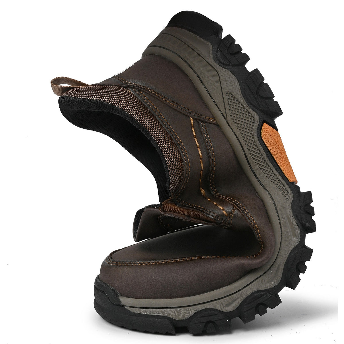 Men's Wide Plain Toe Slip-On Casual Shoes Rubber Outsole