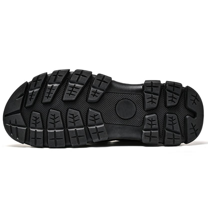 Men's Wide Moc Toe Slip-On Casual Shoes Mesh Lining