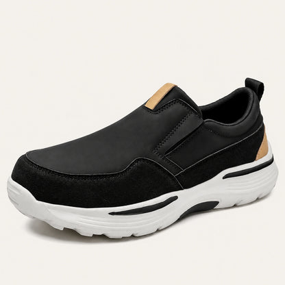 Mens Slip On Work Shoes with Arch Support and Cushioned Sole for Standing All Day