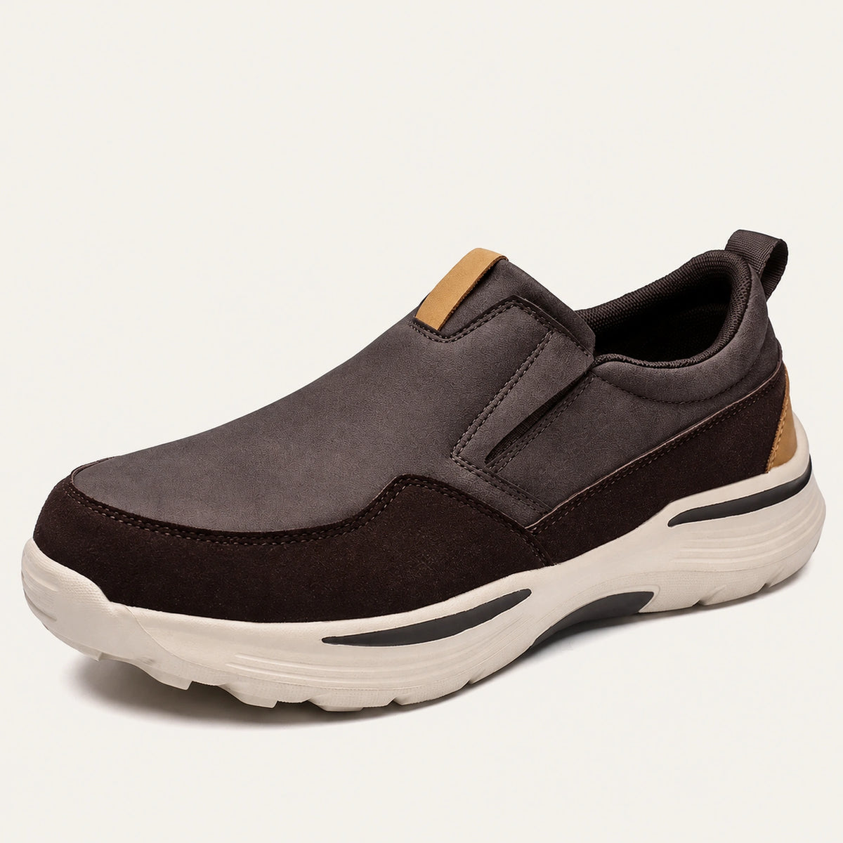 Mens Slip On Work Shoes with Arch Support and Cushioned Sole for Standing All Day